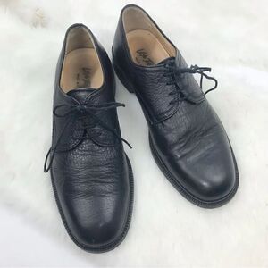 Vito Rufolo Black Soft Italian Leather Lace Up Dress Shoes